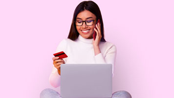 Image of a retailer fulfilling an online payments purchase.